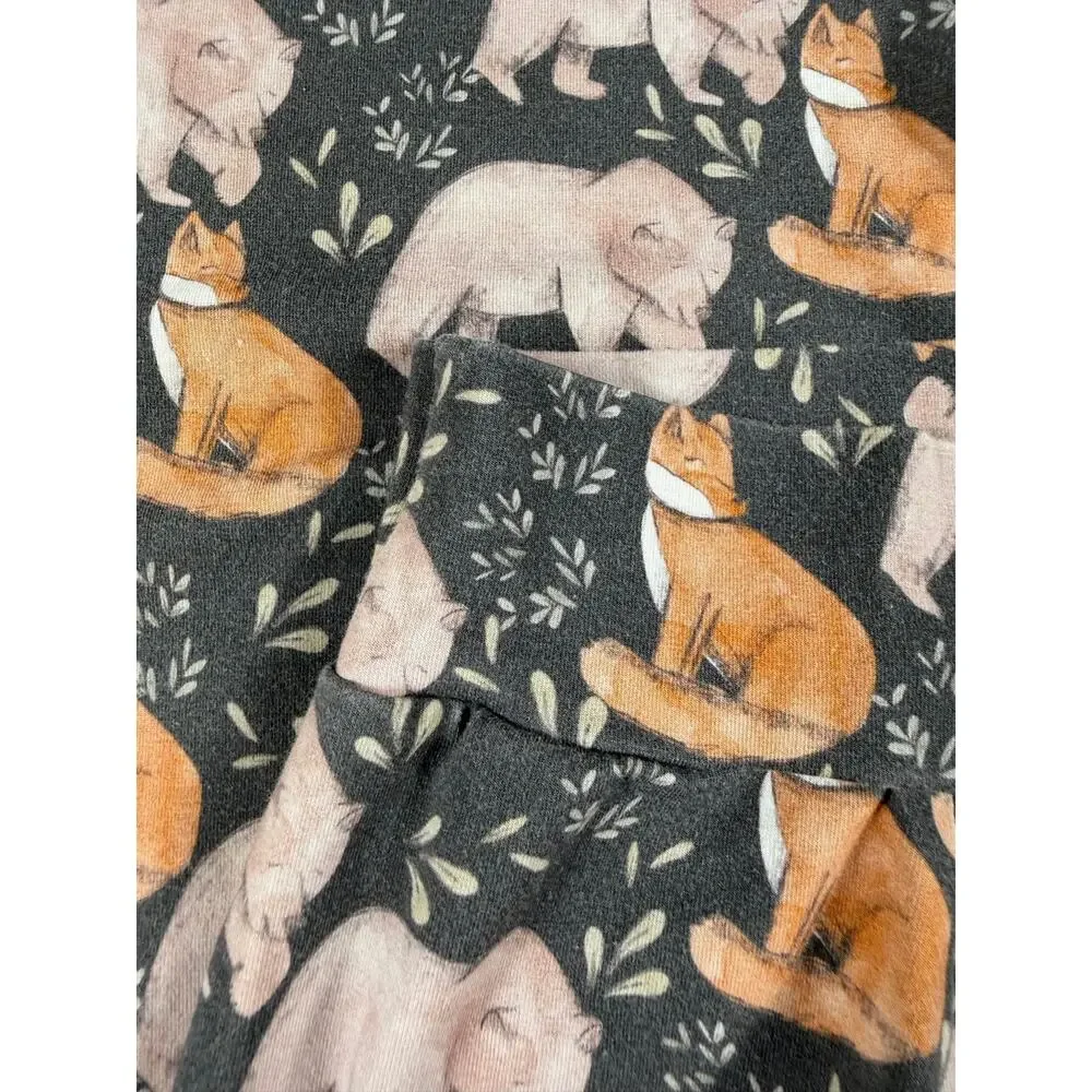 Magically Made Bamboo Woodland Bear Fox Bamboo Pajama Set Size 2